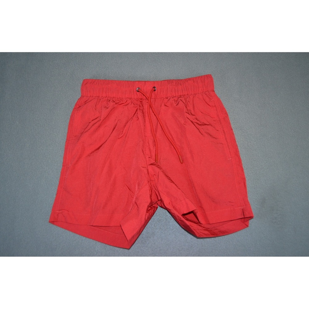 Open Edit Men's Size XS Red Nylon Mesh Lined Swim Shorts